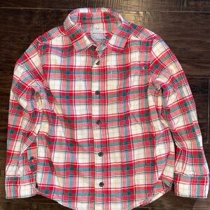 Plaid Kids Shirt - Red and Green